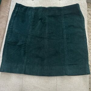 Jolt Dark Green Mini Skirt